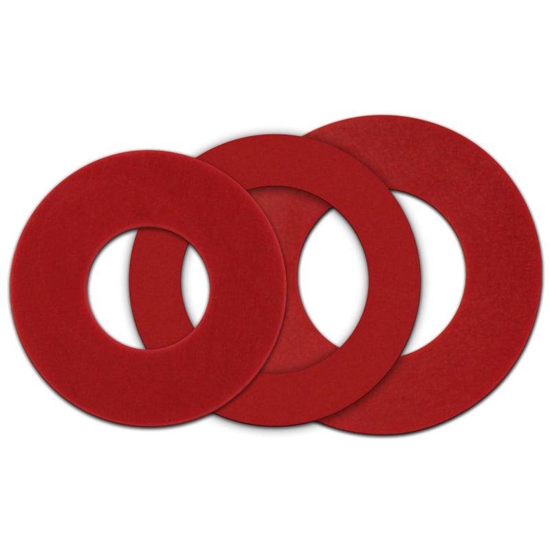 Korky 440BP Dual Flush Seal Kit - Replaces AquaSource, American Standard, Glacier Bay and Mansfield Seals - Made in USA , Red , 3 In. - Image 1